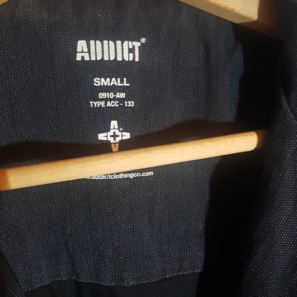 GUC small Addict Clothing black denim bomber - Picture 3 of 8